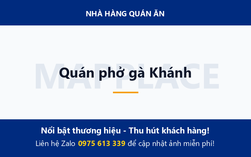 Quán phở gà Khánh