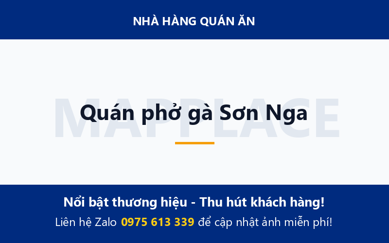 Quán phở gà Sơn Nga