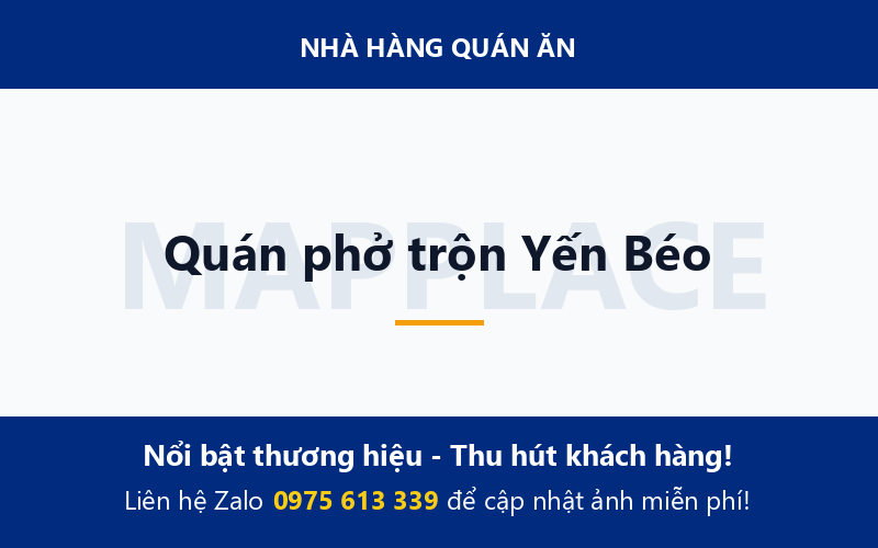 Quán phở trộn Yến Béo