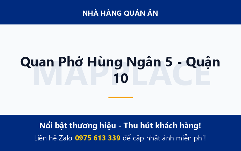 Quan Phở Hùng Ngân 5 - Quận 10