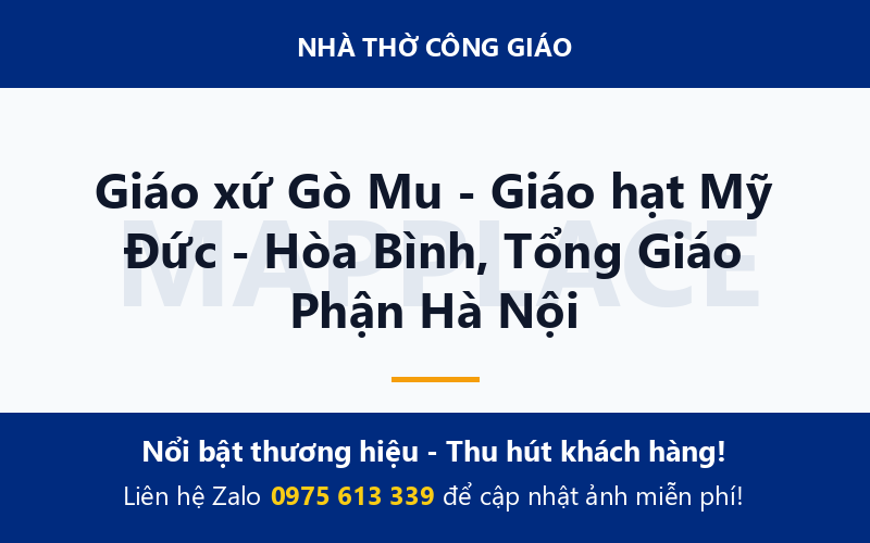Giáo xứ Gò Mu - Giáo hạt Mỹ Đức - Hòa Bình, Tổng Giáo Phận Hà Nội