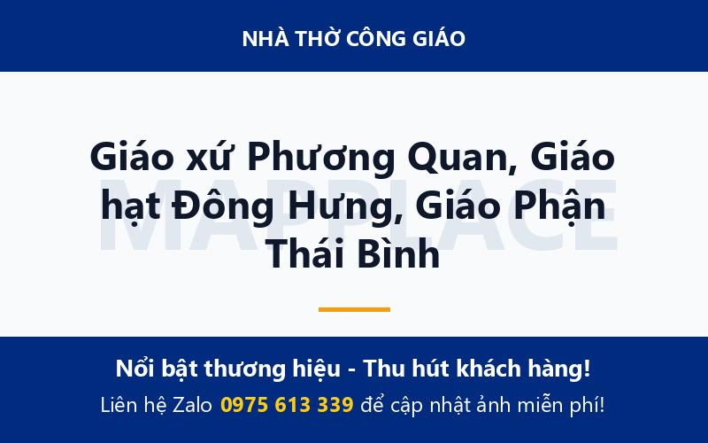 Giáo xứ Phương Quan, Giáo hạt Đông Hưng, Giáo Phận Thái Bình