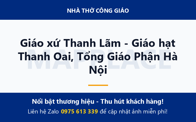 Giáo xứ Thanh Lãm - Giáo hạt Thanh Oai, Tổng Giáo Phận Hà Nội