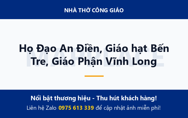 Họ Đạo An Điền, Giáo hạt Bến Tre, Giáo Phận Vĩnh Long