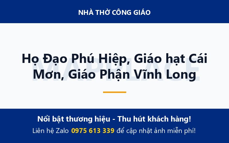 Họ Đạo Phú Hiệp, Giáo hạt Cái Mơn, Giáo Phận Vĩnh Long
