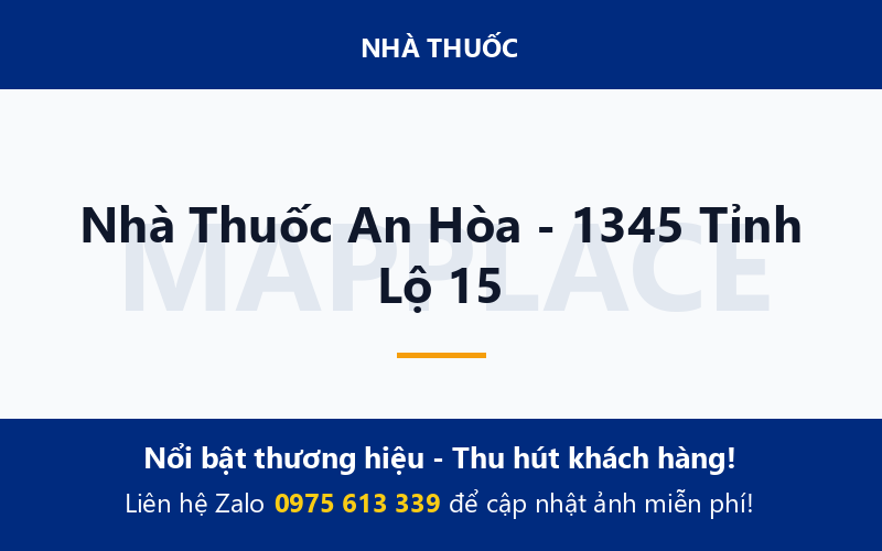 Nhà Thuốc An Hòa - 1345 Tỉnh Lộ 15