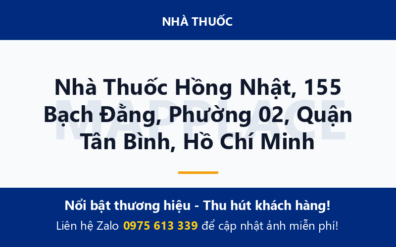 Nhà Thuốc Hồng Nhật, 155 Bạch Đằng, Phường 02, Quận Tân Bình, Hồ Chí Minh