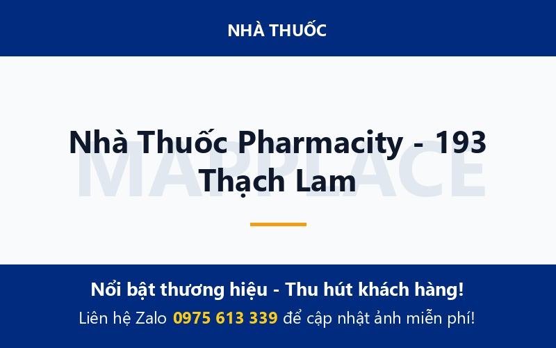 Nhà Thuốc Pharmacity - 193 Thạch Lam