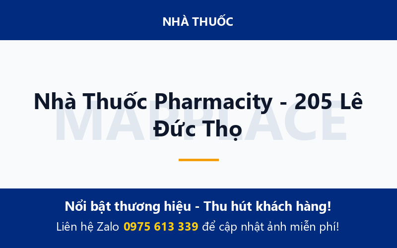 Nhà Thuốc Pharmacity - 205 Lê Đức Thọ