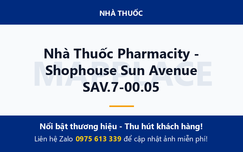 Nhà Thuốc Pharmacity - Shophouse Sun Avenue SAV.7-00.05