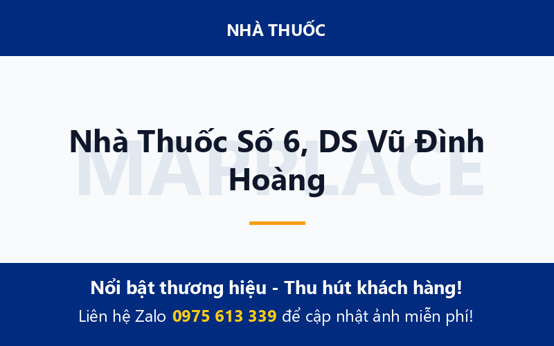 Nhà Thuốc Số 6, DS Vũ Đình Hoàng