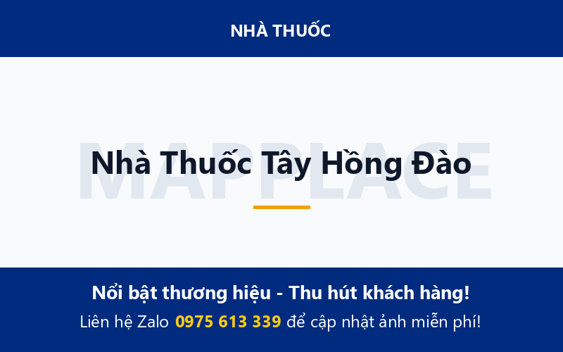 Nhà Thuốc Tây Hồng Đào