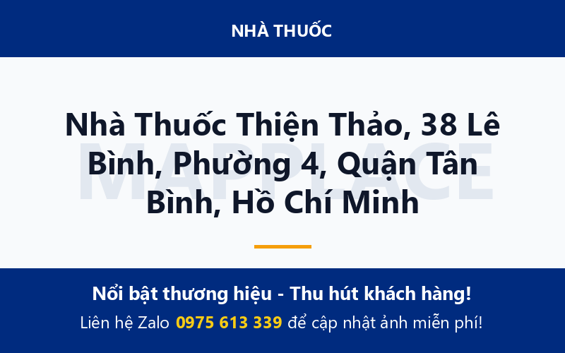 Nhà Thuốc Thiện Thảo, 38 Lê Bình, Phường 4, Quận Tân Bình, Hồ Chí Minh
