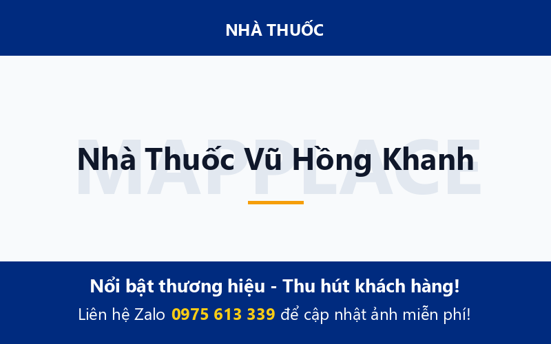 Nhà Thuốc Vũ Hồng Khanh