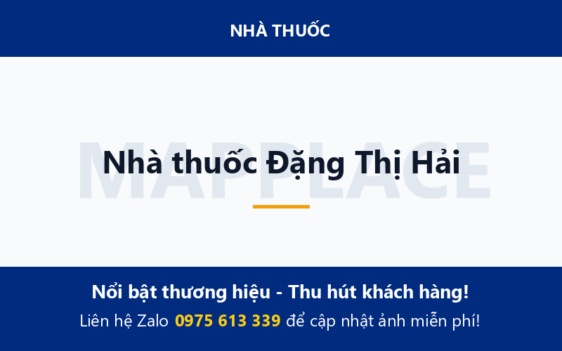 Nhà thuốc Đặng Thị Hải