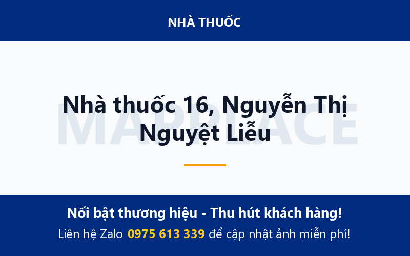 Nhà thuốc 16, Nguyễn Thị Nguyệt Liễu
