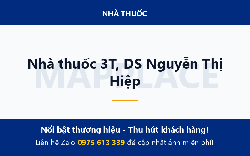 Nhà thuốc 3T, DS Nguyễn Thị Hiệp
