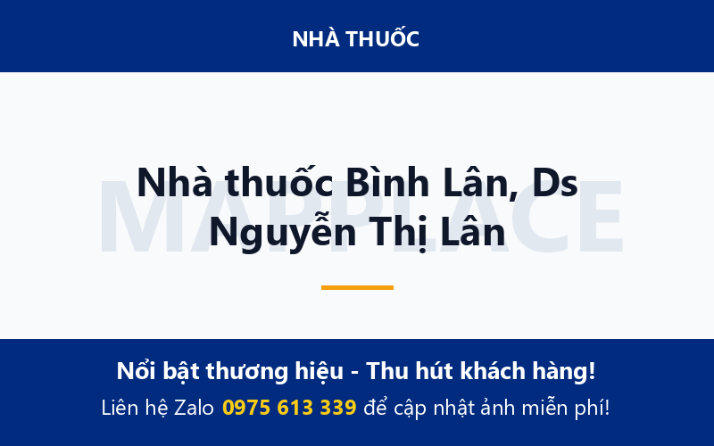 Nhà thuốc Bình Lân, Ds Nguyễn Thị Lân