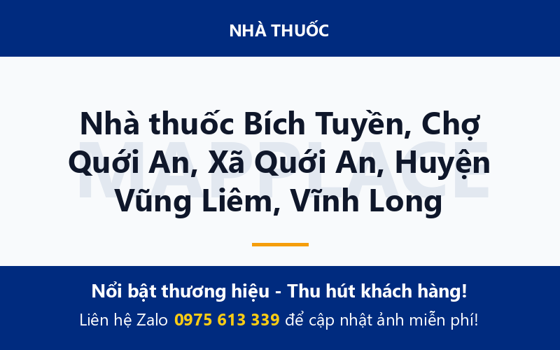 Nhà thuốc Bích Tuyền, Chợ Quới An, Xã Quới An, Huyện Vũng Liêm, Vĩnh Long