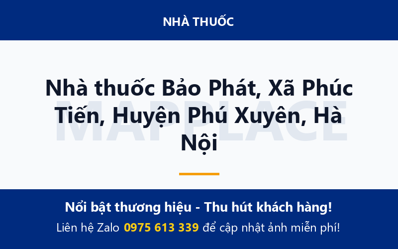 Nhà thuốc Bảo Phát, Xã Phúc Tiến, Huyện Phú Xuyên, Hà Nội