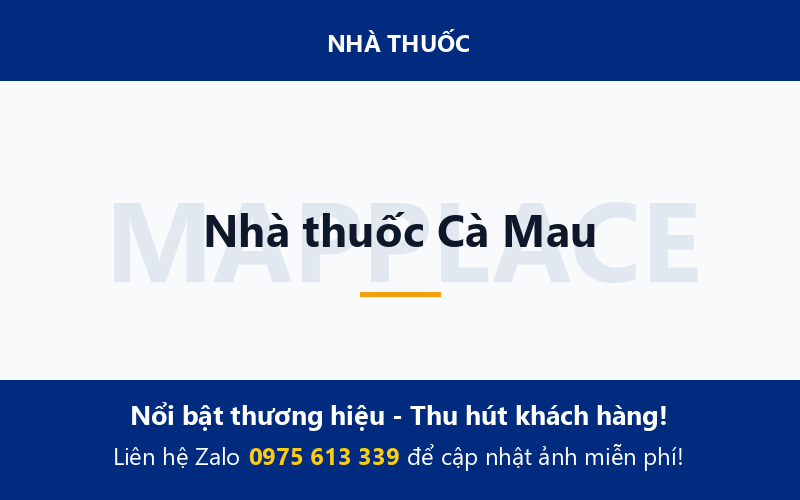 Nhà thuốc Cà Mau