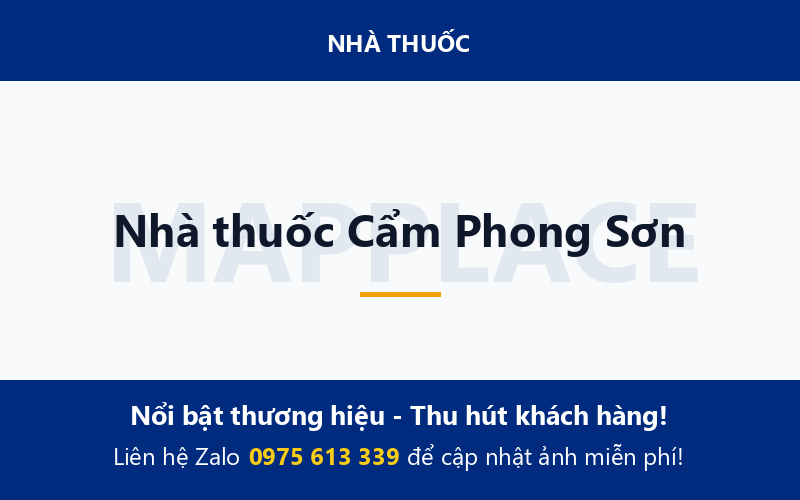 Nhà thuốc Cẩm Phong Sơn