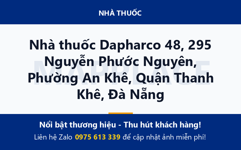 Nhà thuốc Dapharco 48, 295 Nguyễn Phước Nguyên, Phường An Khê, Quận Thanh Khê, Đà Nẵng