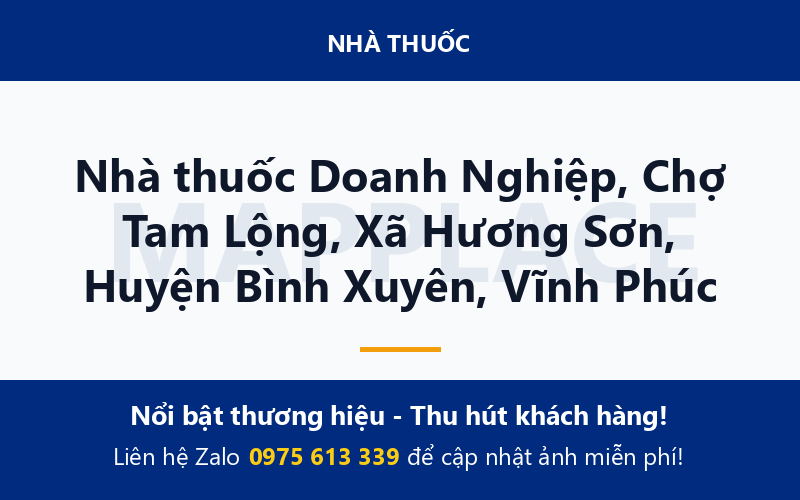 Nhà thuốc Doanh Nghiệp, Chợ Tam Lộng, Xã Hương Sơn, Huyện Bình Xuyên, Vĩnh Phúc