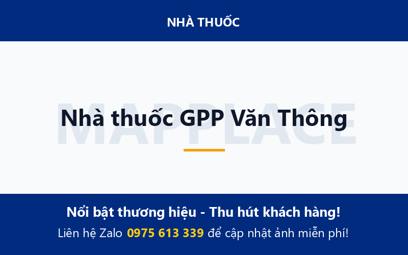 Nhà thuốc GPP Văn Thông