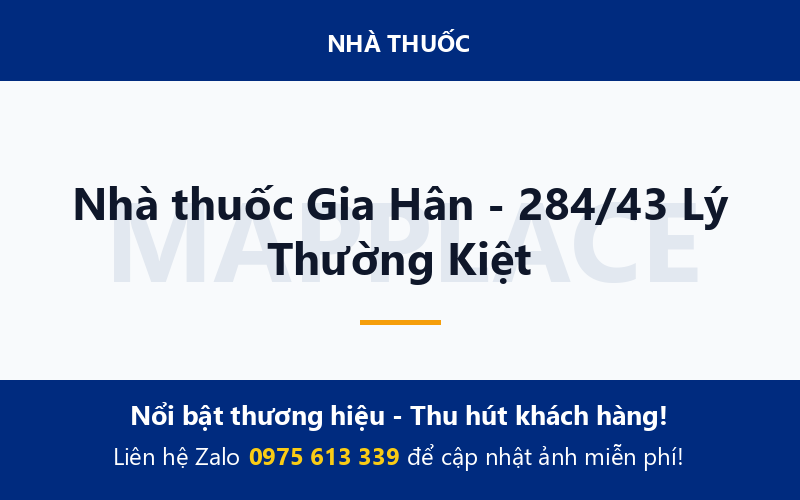 Nhà thuốc Gia Hân - 284/43 Lý Thường Kiệt