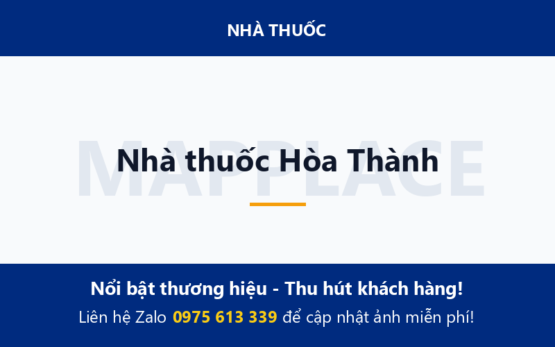 Nhà thuốc Hòa Thành