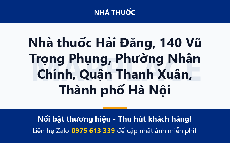 Nhà thuốc Hải Đăng, 140 Vũ Trọng Phụng, Phường Nhân Chính, Quận Thanh Xuân, Thành phố Hà Nội