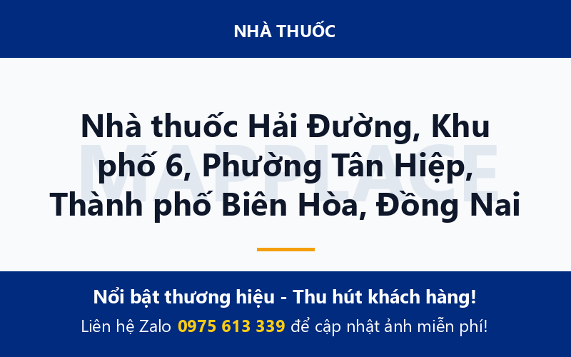 Nhà thuốc Hải Đường, Khu phố 6, Phường Tân Hiệp, Thành phố Biên Hòa, Đồng Nai