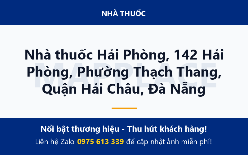 Nhà thuốc Hải Phòng, 142 Hải Phòng, Phường Thạch Thang, Quận Hải Châu, Đà Nẵng