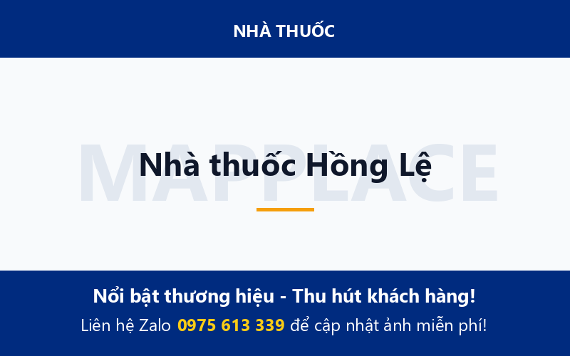 Nhà thuốc Hồng Lệ