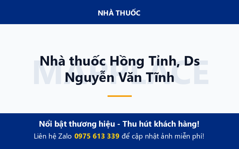 Nhà thuốc Hồng Tỉnh, Ds Nguyễn Văn Tĩnh