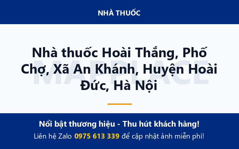 Nhà thuốc Hoài Thắng, Phố Chợ, Xã An Khánh, Huyện Hoài Đức, Hà Nội