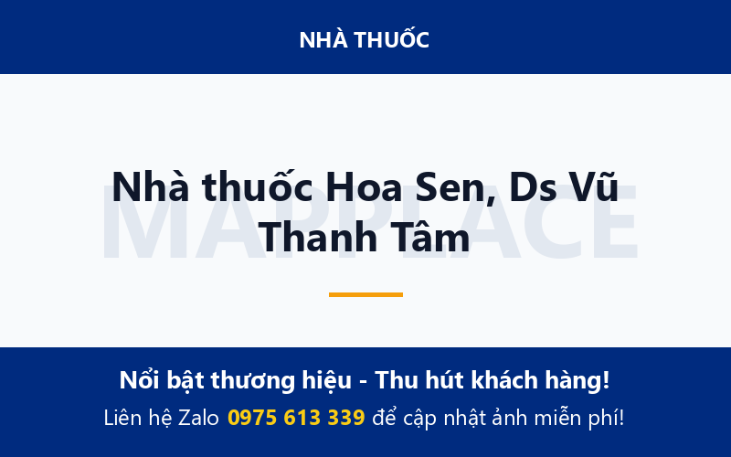 Nhà thuốc Hoa Sen, Ds Vũ Thanh Tâm