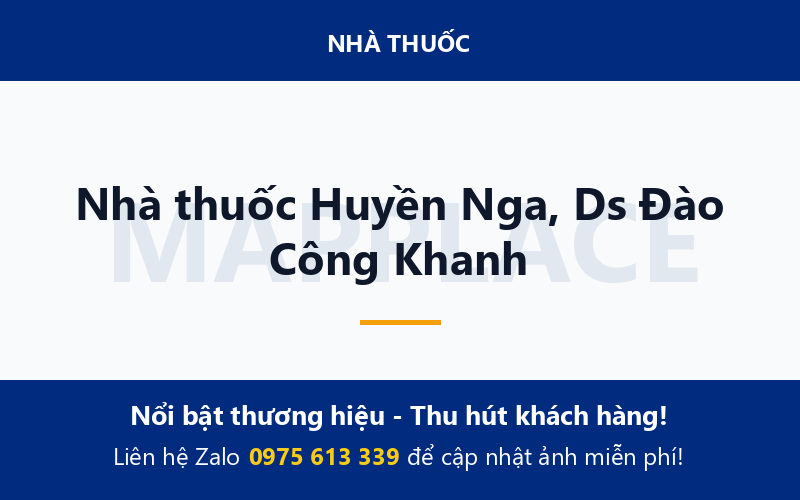 Nhà thuốc Huyền Nga, Ds Đào Công Khanh
