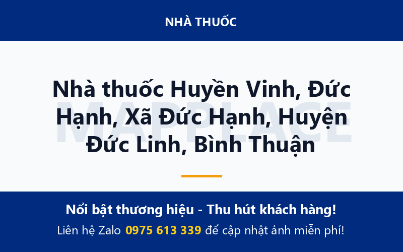 Nhà thuốc Huyền Vinh, Đức Hạnh, Xã Đức Hạnh, Huyện Đức Linh, Bình Thuận