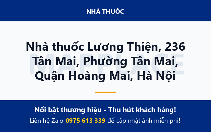Nhà thuốc Lương Thiện, 236 Tân Mai, Phường Tân Mai, Quận Hoàng Mai, Hà Nội