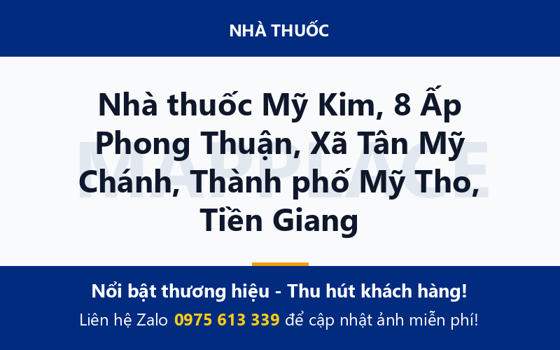 Nhà thuốc Mỹ Kim, 8 Ấp Phong Thuận, Xã Tân Mỹ Chánh, Thành phố Mỹ Tho, Tiền Giang