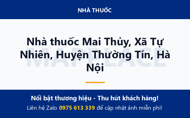 Nhà thuốc Mai Thủy, Xã Tự Nhiên, Huyện Thường Tín, Hà Nội