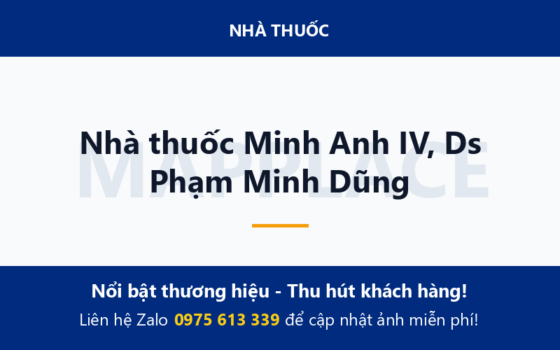 Nhà thuốc Minh Anh IV, Ds Phạm Minh Dũng