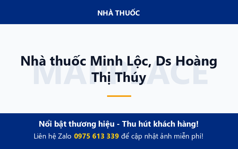 Nhà thuốc Minh Lộc, Ds Hoàng Thị Thúy