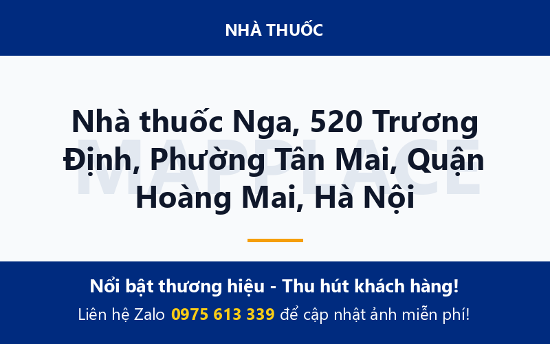 Nhà thuốc Nga, 520 Trương Định, Phường Tân Mai, Quận Hoàng Mai, Hà Nội