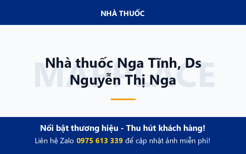 Nhà thuốc Nga Tĩnh, Ds Nguyễn Thị Nga