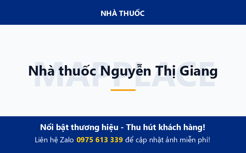 Nhà thuốc Nguyễn Thị Giang