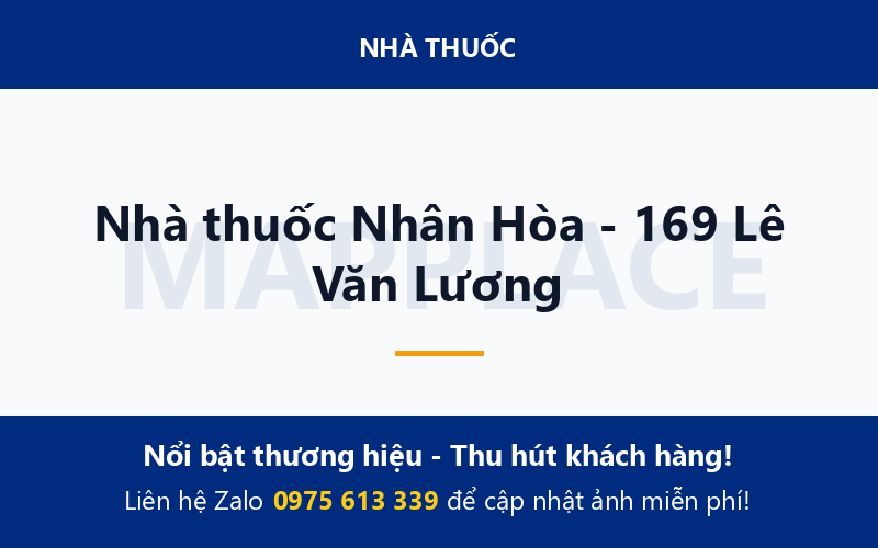 Nhà thuốc Nhân Hòa - 169 Lê Văn Lương