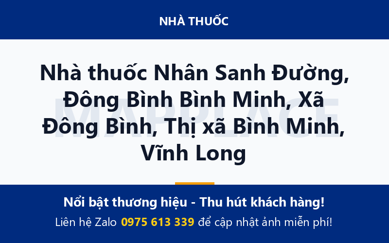 Nhà thuốc Nhân Sanh Đường, Đông Bình Bình Minh, Xã Đông Bình, Thị xã Bình Minh, Vĩnh Long
